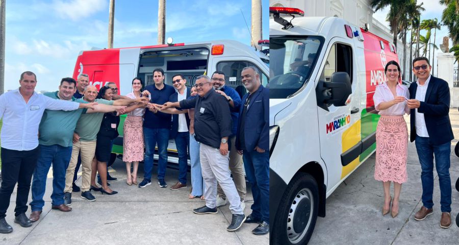 Paula Prata articula ambulância para Newton Bello, após mutirão dos olhos